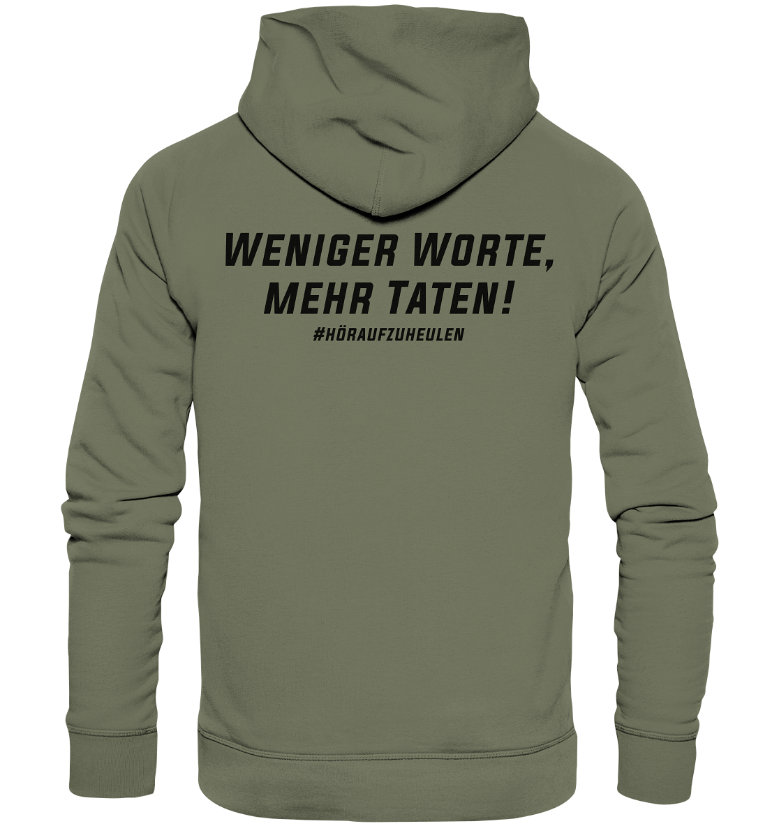 Hoodie Weniger Worte, mehr Taten - Peak Performance Fitness Germany