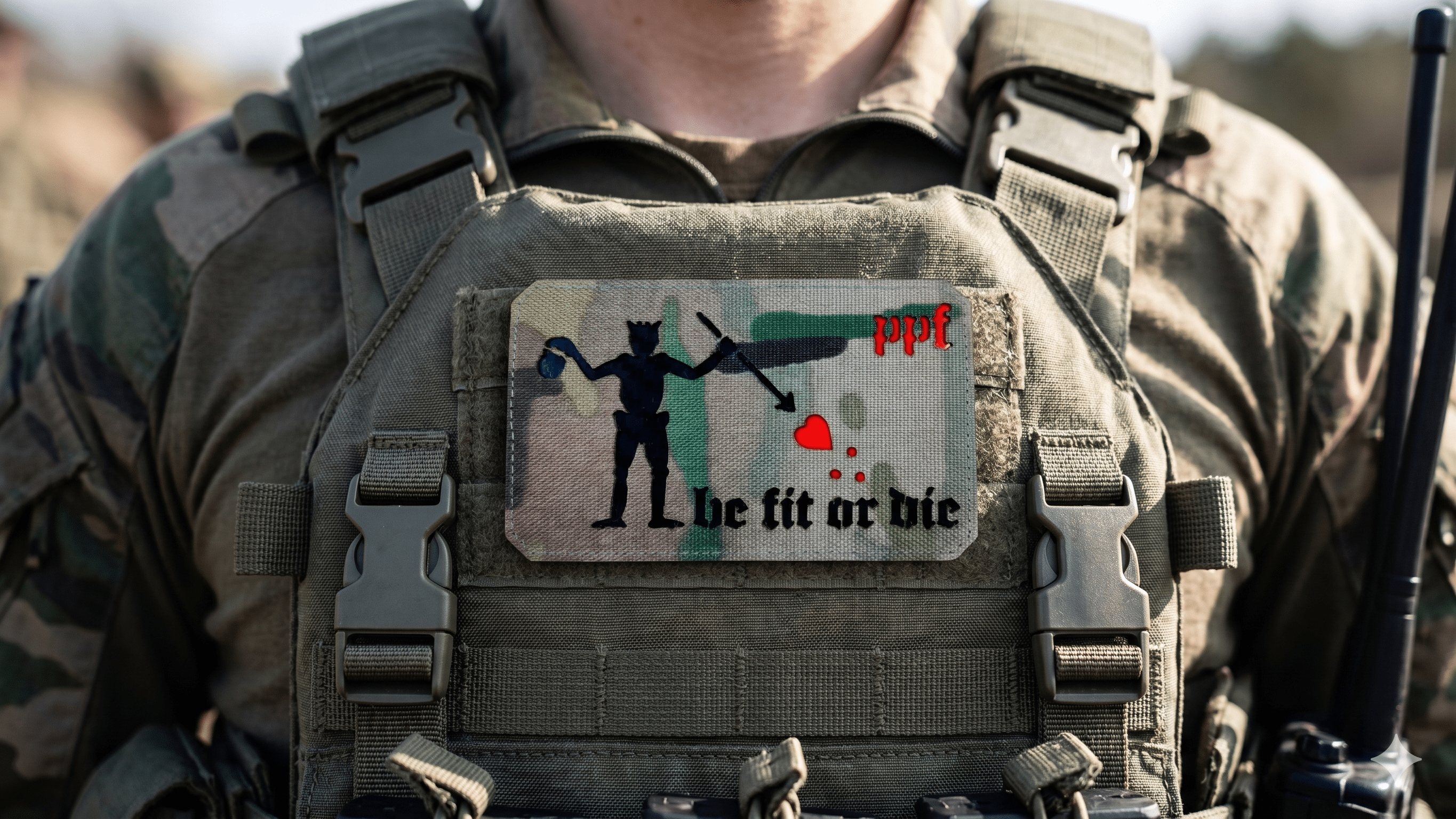 Be fit or die Multicam - Patch - PPF Germany